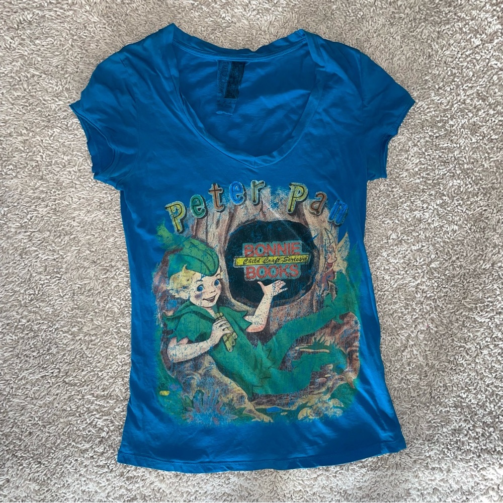 Trafaluc Zara Peter Pan T Shirt Bonnie Books Child Craft Series Size Large